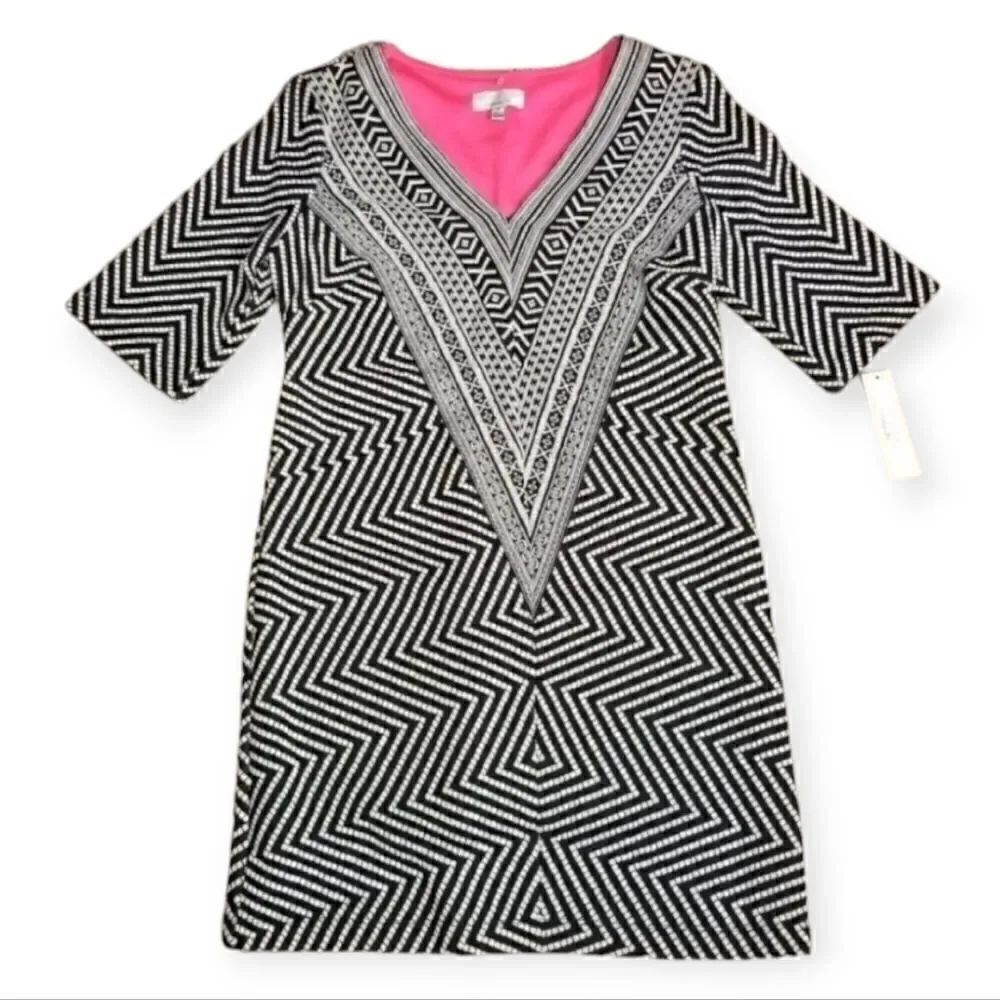 Signature by robbie bee vneck dress